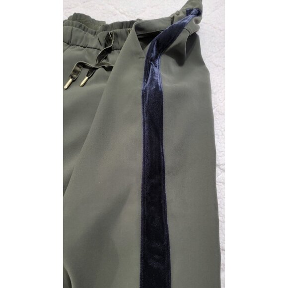 Lululemon Women's‎ Olive Green On the Fly Jogger Pants Velvet Trim Drawstring 6 - Picture 8 of 12